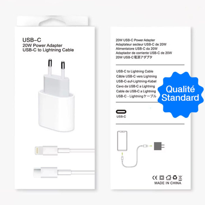 Câble de Charge iPhone Lightning - STANDARD